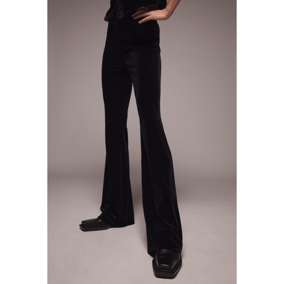 Zara Pants - NWT Zara Size XS Flared Velvet Pants